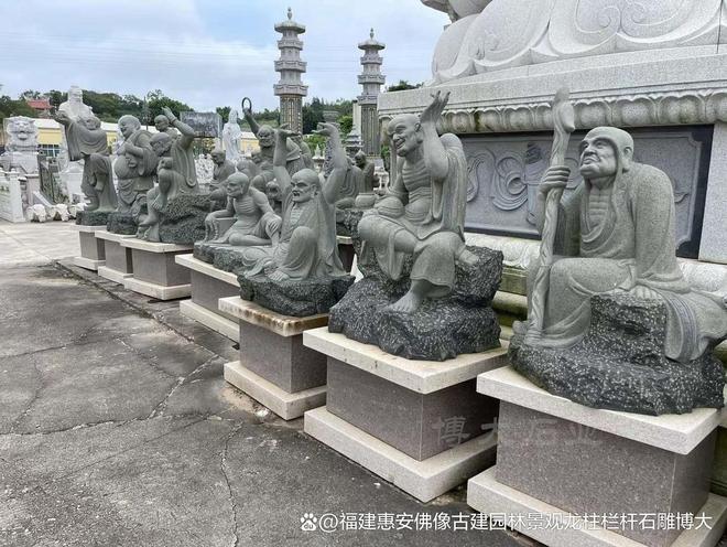 民居中的搭配方法石雕十八罗汉在(图3)